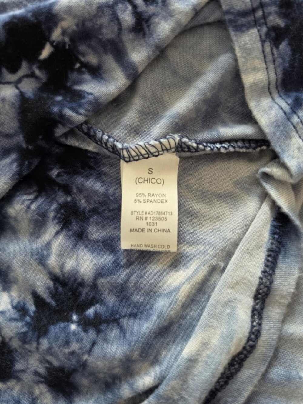Heart Hips Blue/Gray Tie Dye Strapless Stretch Maxi Dress Womens Size S - Picture 6 of 8